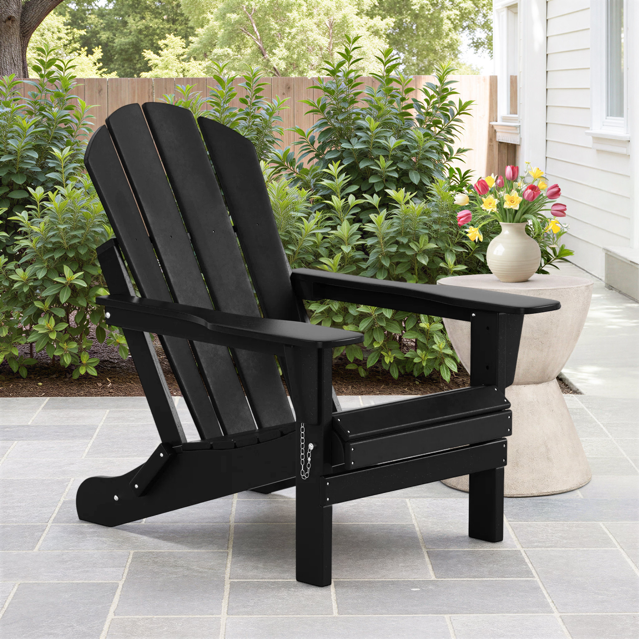 Beachcrest Home™ Shawnna HDPE Folding Adirondack Chair & Reviews